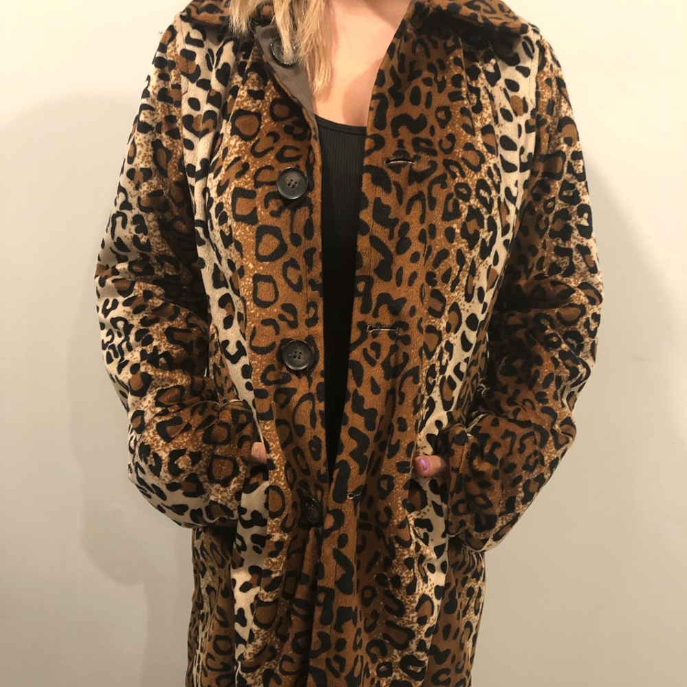 Reverseable Leopard Print Coat - image 1